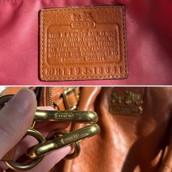 Coach Vintage Leather Camel Tan Light Brown Removable Crossbody Shoulder Bag - Picture 5 of 17